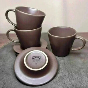IKEA Espresso/Coffee Cups and Saucers Set